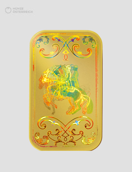 Goldbarren 10g Kinebar Münze Österreich