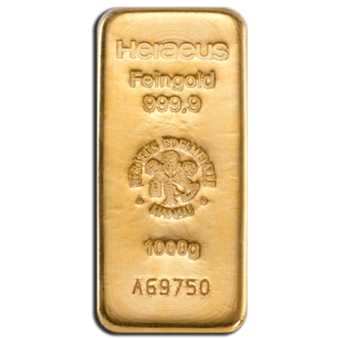 Goldbarren Gussbarren 1000g